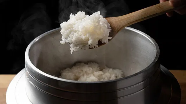 胴釜のお米